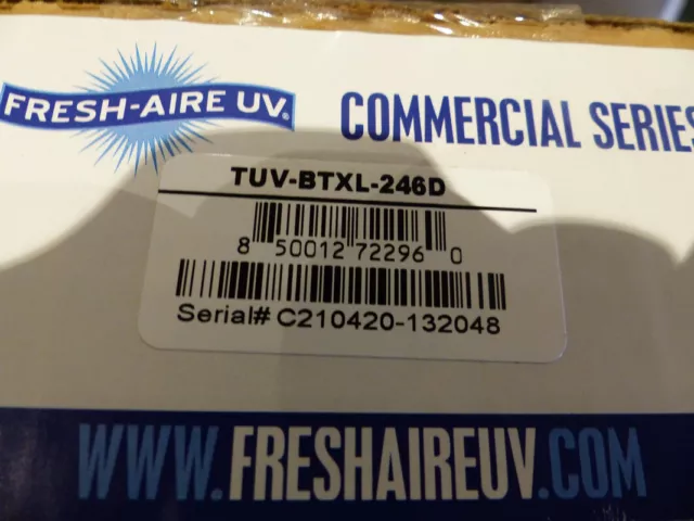 Fresh-Aire Uv Tuv-Btxl-246D Big-Tube Xl Commercial Uvc System