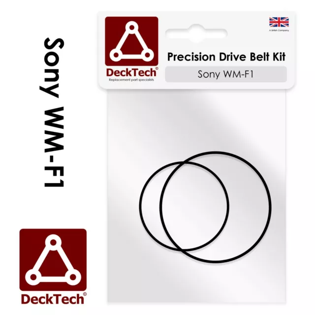 DeckTech™ Replacement Belts for Sony Walkman WM-F1 WMF1 Rubber Belt