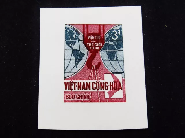 nystamps Viet Nam Stamp Proof On Card Paper Rare    A12y1344