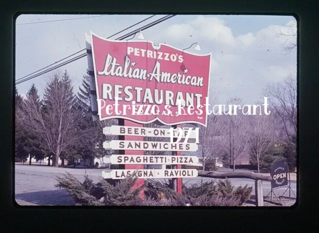 35mm slide Petrizzo's Italian Restaurant - 1971 (Location Unknown)