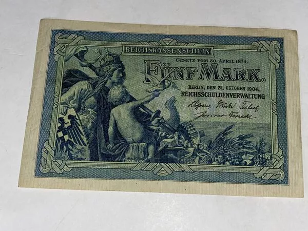 Reichsbanknote Fünf Mark 1904