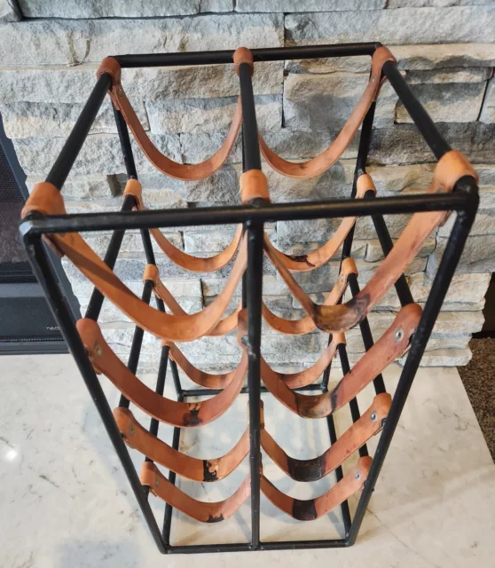 MCM Mid Century Modern Arthur Umanoff Designer 8 Bottle Wine Rack.