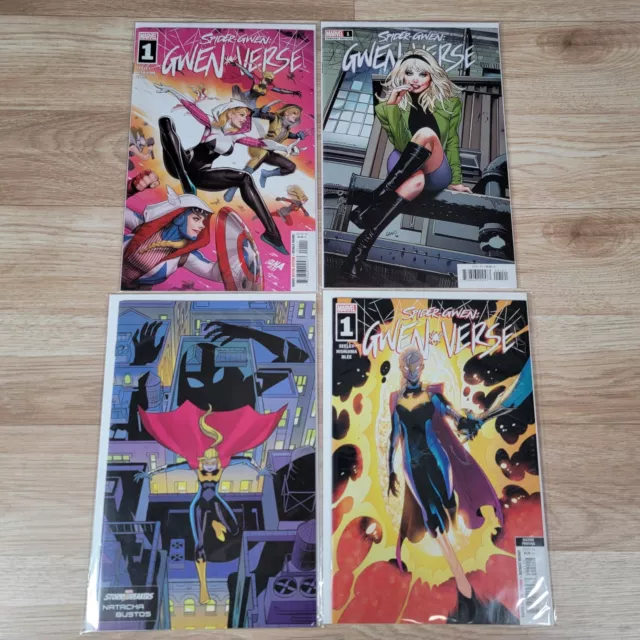 Spider-Gwen GwenVerse #1 Nakayama Land Nishijima Lot of 4 Marvel Comics 2022 NM