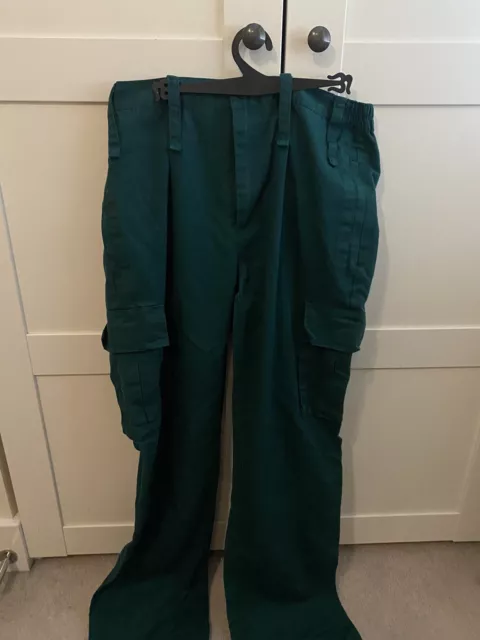 Green Ambulance Work Trousers Size 30