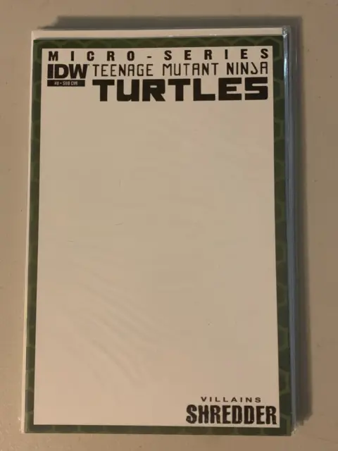 Teenage Mutant Ninja Turtles #8 Nm Micro-Series Blank Sketch Cover Tmnt - Rare