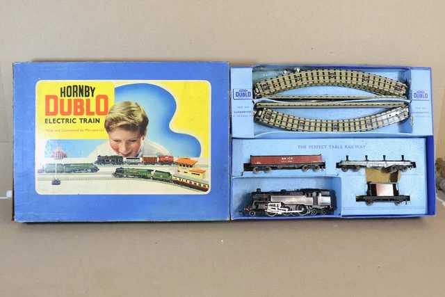 HORNBY DUBLO EDG18 BR 2-6-4 TANK LOCOMOTIVE 80054 GOODS TRAIN SET oe
