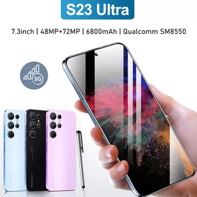 S23 Ultra 5G Smartphone 7.3 8GB+256GB Factory Unlocked Android 13 Mobile  Phones
