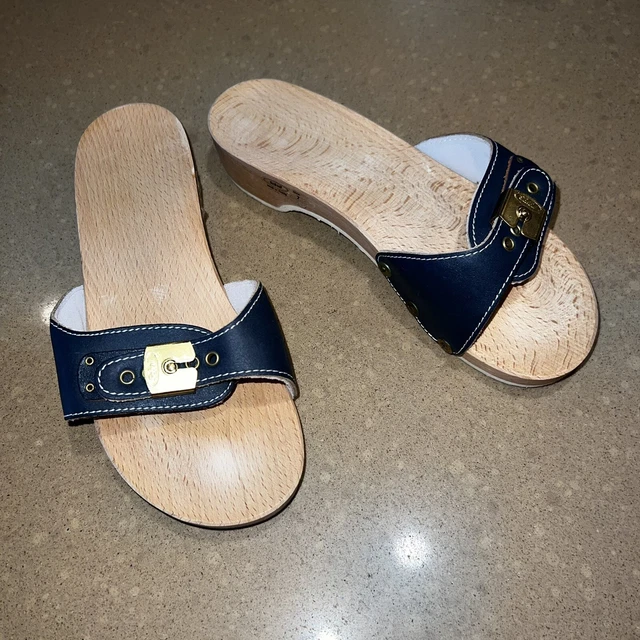 dr scholls wooden shoes