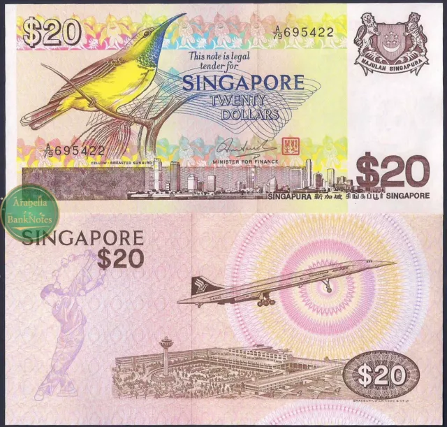 Singapore $20 Dollars, 1979, P-12, Uncirculated Unc.