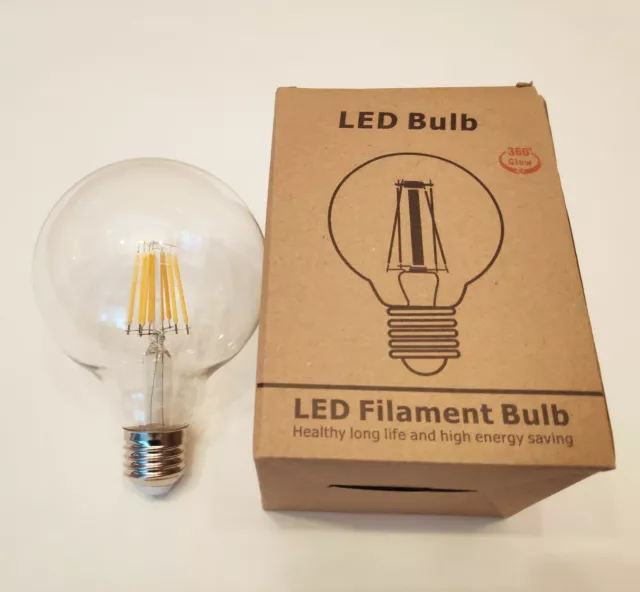 Vintage Filament LED Edison Bulb Dimmable E14 E27 Decorative Industrial Light A+