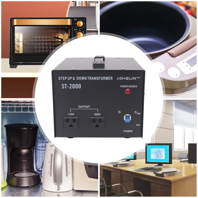 2000WATT STEP UP/DOWN Electrical Power Voltage Converter Transformer ...