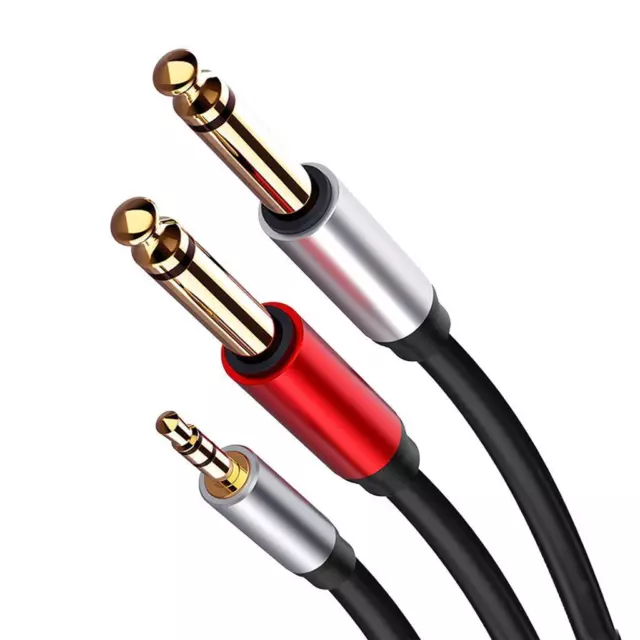 18 35mm Male Jack to 14 635mm Male Splitter Cable Lead Audio 3