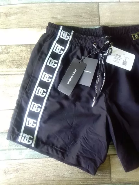 Costume Da Bagno Dolce E Gabbana Beach Shorts Nuovo Con Etichette E QR Code