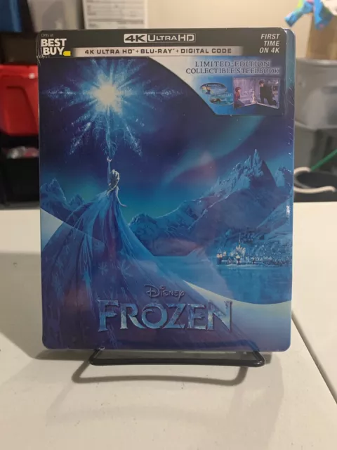 Frozen 4K Limited Edition Steelbook 4K + Blu-ray + HD Digital Copy NEW & SEALED