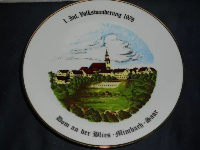 WISSTERLING KIRCHENLOMITZ Bavaria Germany COLLECTOR PLATE 1978 VOLKSWANDERUNG