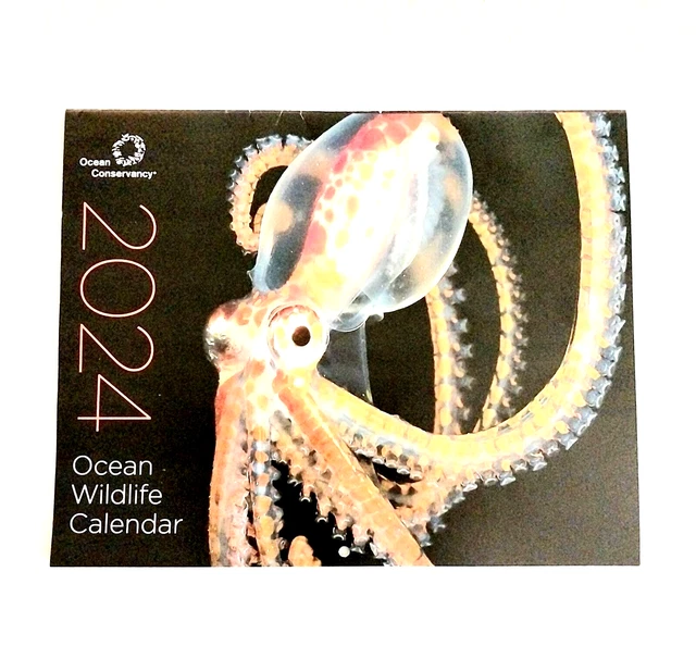 OCEAN CONSERVANCY 2024 Ocean Wildlife Calendar 11.88 PicClick