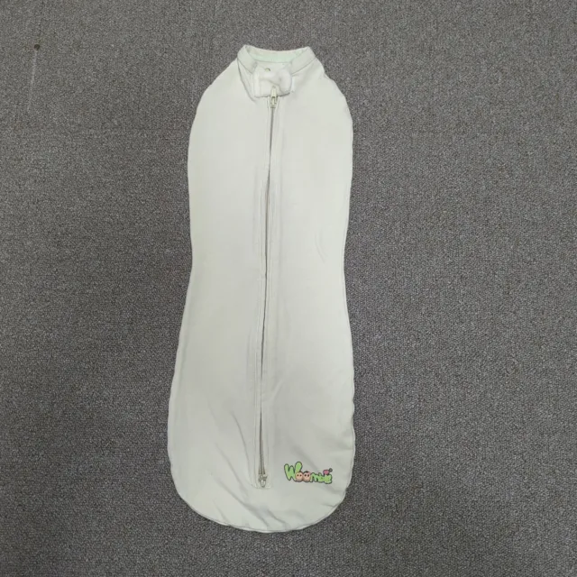 Woombie Baby Swaddle Big Baby 3-6 month 14-19 lb Green Zip Original Style