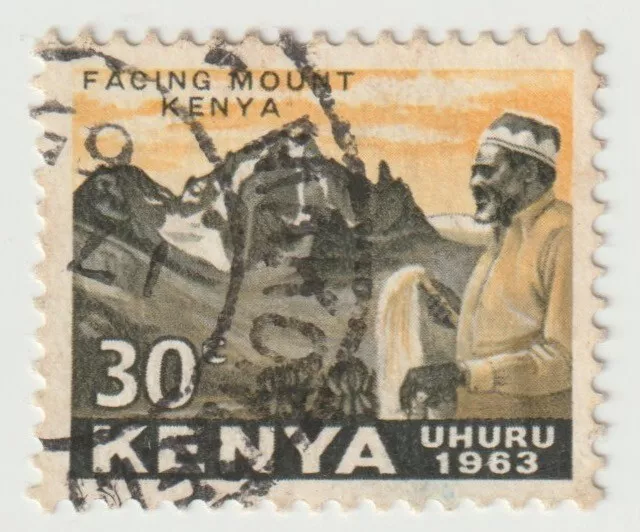 1963 Kenya - Mount Kenya, Local Motives - 30 C Stamp