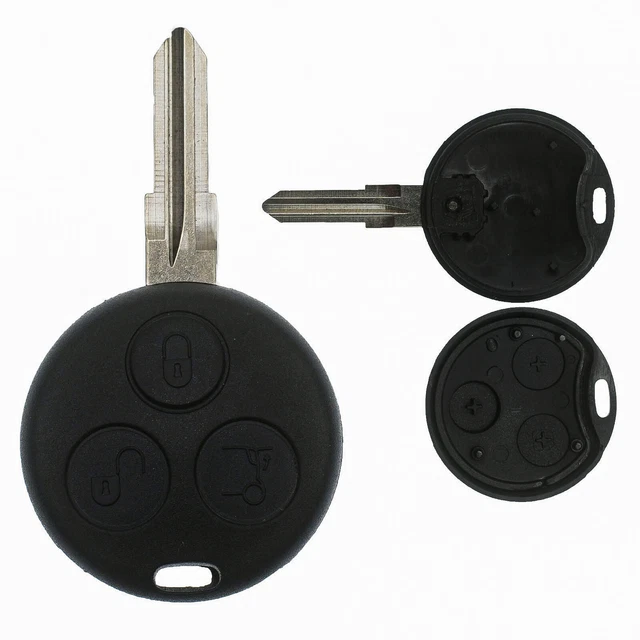 2x Ersatz-Schlüsselgehäuse Für Smart Fortwo 450 (1998-2007) - OE-Qualität, 3 Tasten