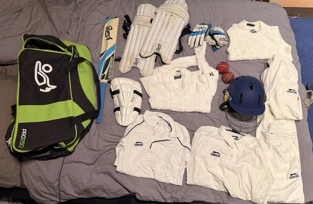 Ensemble Cricket Kookaburra BIG Beast – Neuf, Protections (pads), Batte, Gants