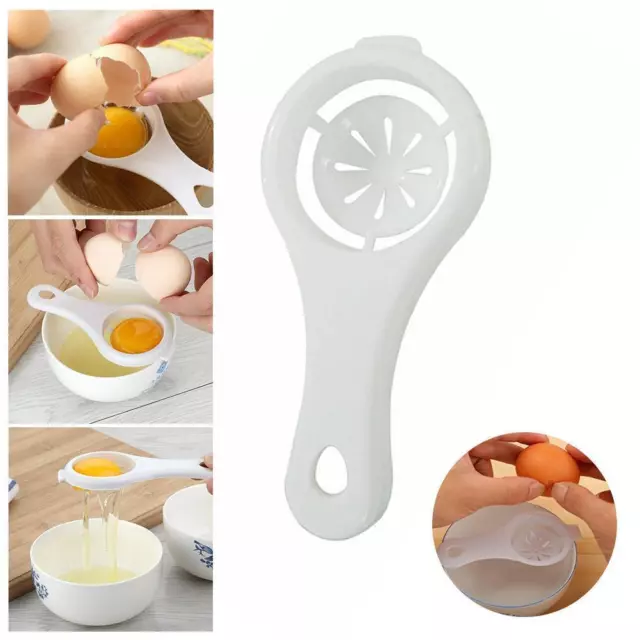 Egg Separator Spoon Egg Divider White Yolk Eggs Filter Separating Funnel X0C8