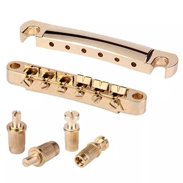 Musiclily Gold ABR-1 Tune-O-Matic Bridge Tailpiece Set For Les Paul LP Guitar