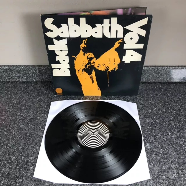 Rare Lp Vinyl Album Black Sabbath Vol.4 Uk 1St Press Verigo Swirl Label Ex/Ex