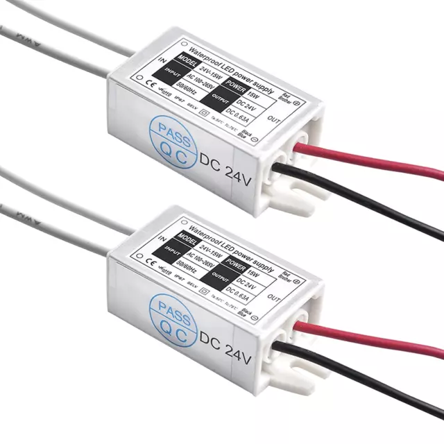 24v Led Power Supply Waterproof Ip67 15w 24 Volt Dc Transformer 120v Ac To 24v D