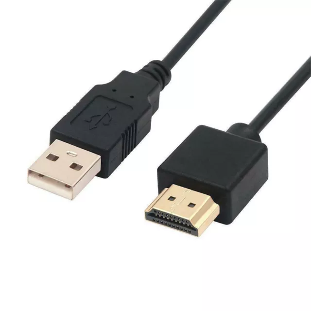 USB 2.0-Stecker auf HDMI-kompatiblen Stecker, Ladegerät-Verlängerungskabel-Ste