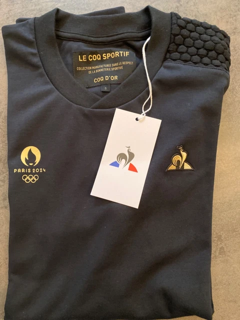 Paris 2024 Olympics Le Coq Sportif T-Shirt - Black - Unisex Paris 2024 Olympics Le Coq Sportif T-Shirt - Black - Unisex