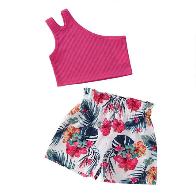 T-shirt bambina Regno Unito top + pantaloni corti abiti bambini set abiti estivi