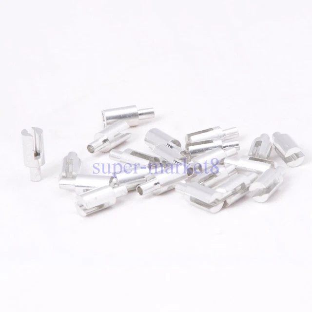 50pcs Turret Fork Lug 12mm Overall Length 2.5mm Diameter Terminal Board AMP Part