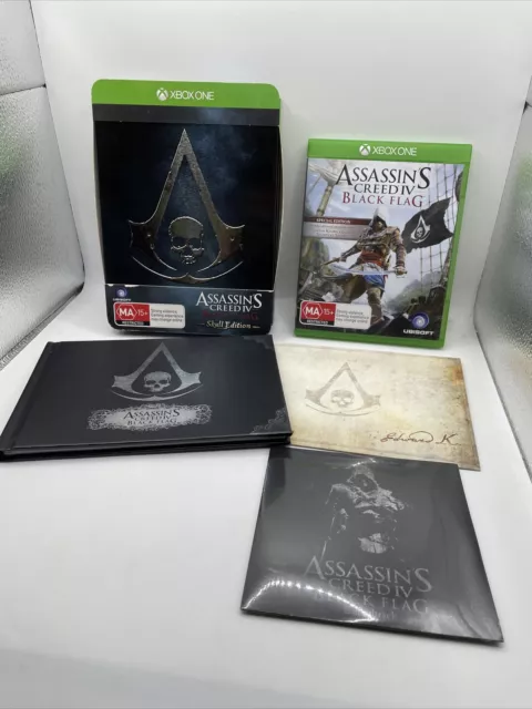 Assassins Creed 4 Black Flag Skull Edition Xbox One Exclusive Collectors VGC