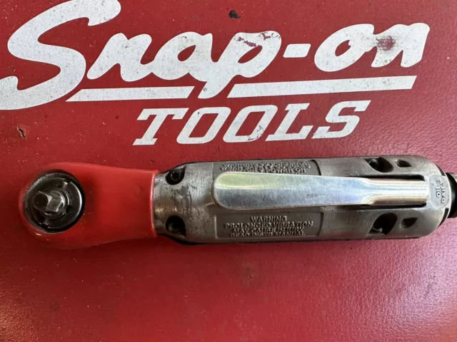Snap-on FAR25 Reversible 1/4" Drive Pneumatic Air Ratchet TESTED WORKS USA TB
