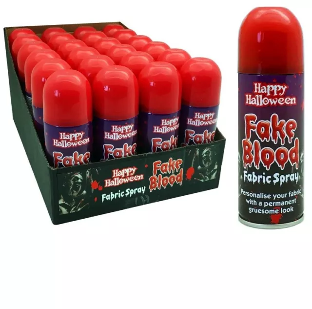 200Ml Spray Sangue Finto Per Halloween Fantasia Abito Zombie Vampiro Effetto Splatter 3