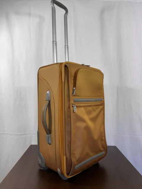 Orange  22" upright rolling TUMI 22002TG Alpha  Expandable Wheeled Luggage