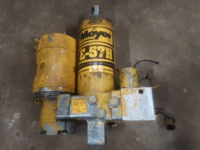 Working Meyer E-57H Snow Plow Pump E47 E57 E60 Hydraulic Unit Rebuildable Core