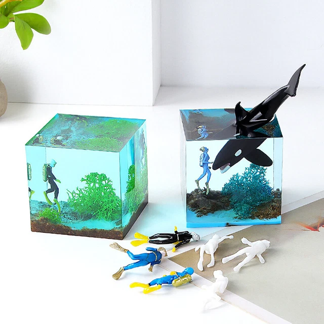 Dije de relleno de resina Diver 3D micro paisaje mini relleno de resina suplemento x*
