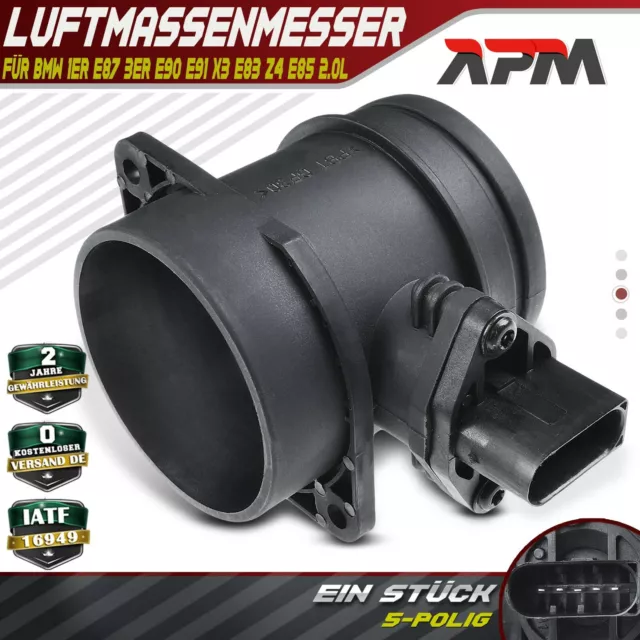 Luftmassenmesser für BMW 1er E87 3er E90 E91 X3 E83 Z4 E85 118 120 318 320 2.0L