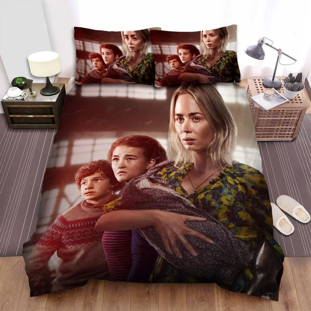 A QUIET PLACE Part II Scary Movie Characters Poster Quilt Duvet Cover ...
