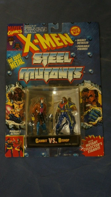 X-Men Steel Mutants ToyBiz DieCast Marvel GAMBIT VS BISHOP NEW IN PACKAGE