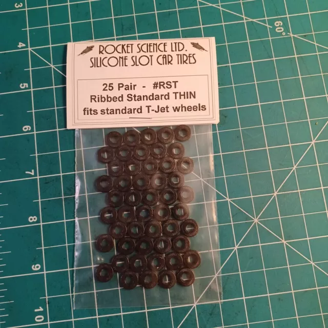 Aurora T-Jet HO silicone tires  #RST (Thin) 25 pairs