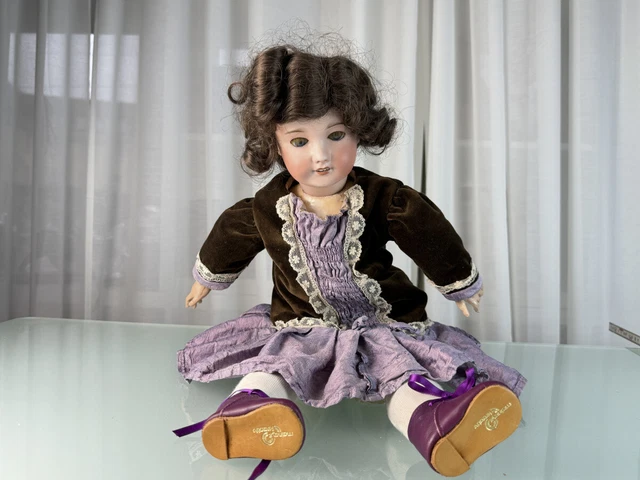 POUPEE ANCIENNE TÊTE PORCELAINE DE COLLECTION BOITE A MUSIQUE 19ème siècle EUR 130,00 - FR