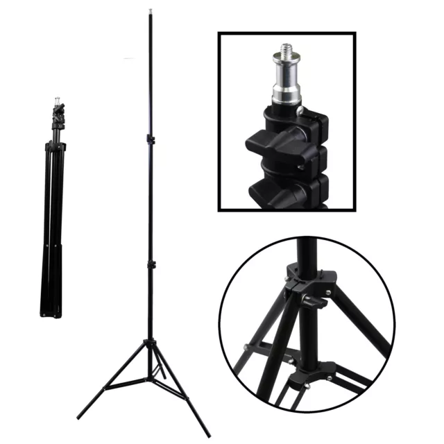 NEW! Premium Light Stand Adjustable 7ft Photo Video Studio Lighting Photography