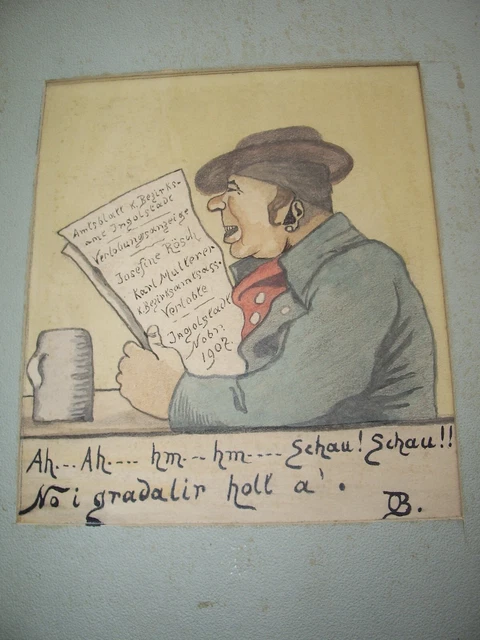 Sig.   Aquarell-Zeichnungen