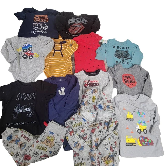 Carters Cat & Jack Baby Boys 13 Piece Clothing Lot Set Mixed Season 12 Months