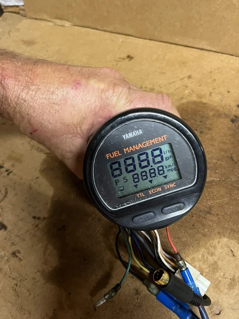 yamaha outboard digital fuel management gauge
