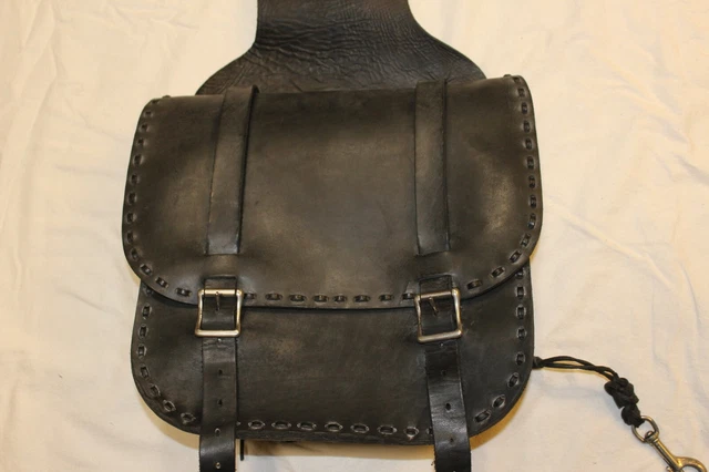VINTAGE THROW OVER UNIVERSAL Leather Motorcycle Saddlebags not
