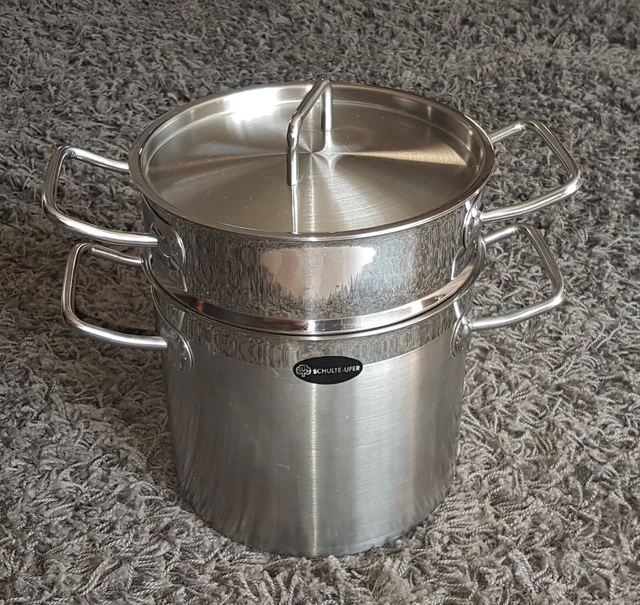 SCHULTE & UFER ★ Spagettitopf Profi-Line i Ø20cm Edelstahl Kochtopf