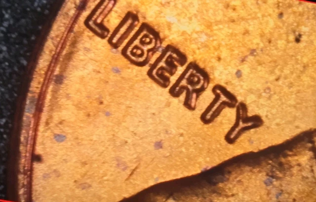 1982 P ZINC Wide Date Doubled Die Obverse *Red* ERROR VARIETY